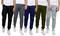 Galaxy by Harvic Fleece-Lined Men's Jogger Sweatpants 5 Pack